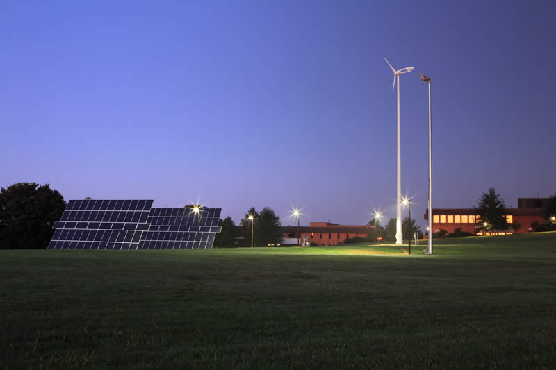 Photo of NRCC Campus at Twilight