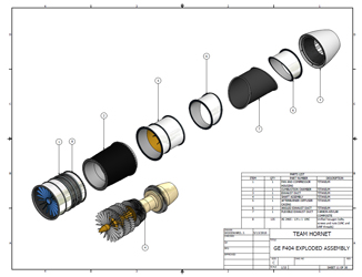 GE F404 Exploded Assembly