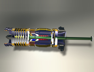 J-85 Turboshaft Section