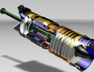 J-85 Turboshaft Section