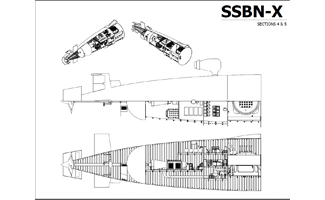SSBN-X section blueprint