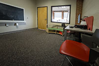 family room with kids play station