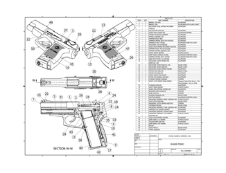 Ruger P90DC Full Assembly