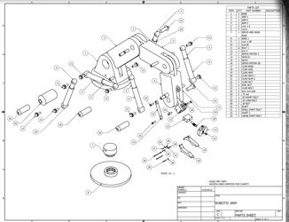 Robotic Arm Part Sheet