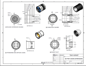 GE F404 Casing Dimensions