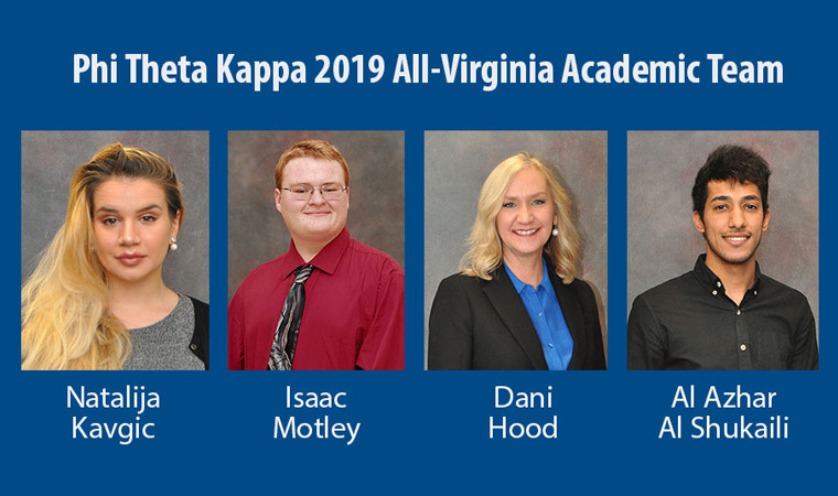 NRCC students nominated for 2019 PTK All-Virginia Academic Team
