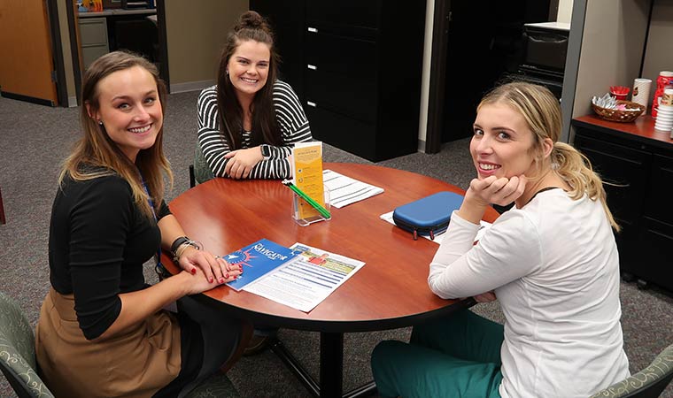 Photo of advising session