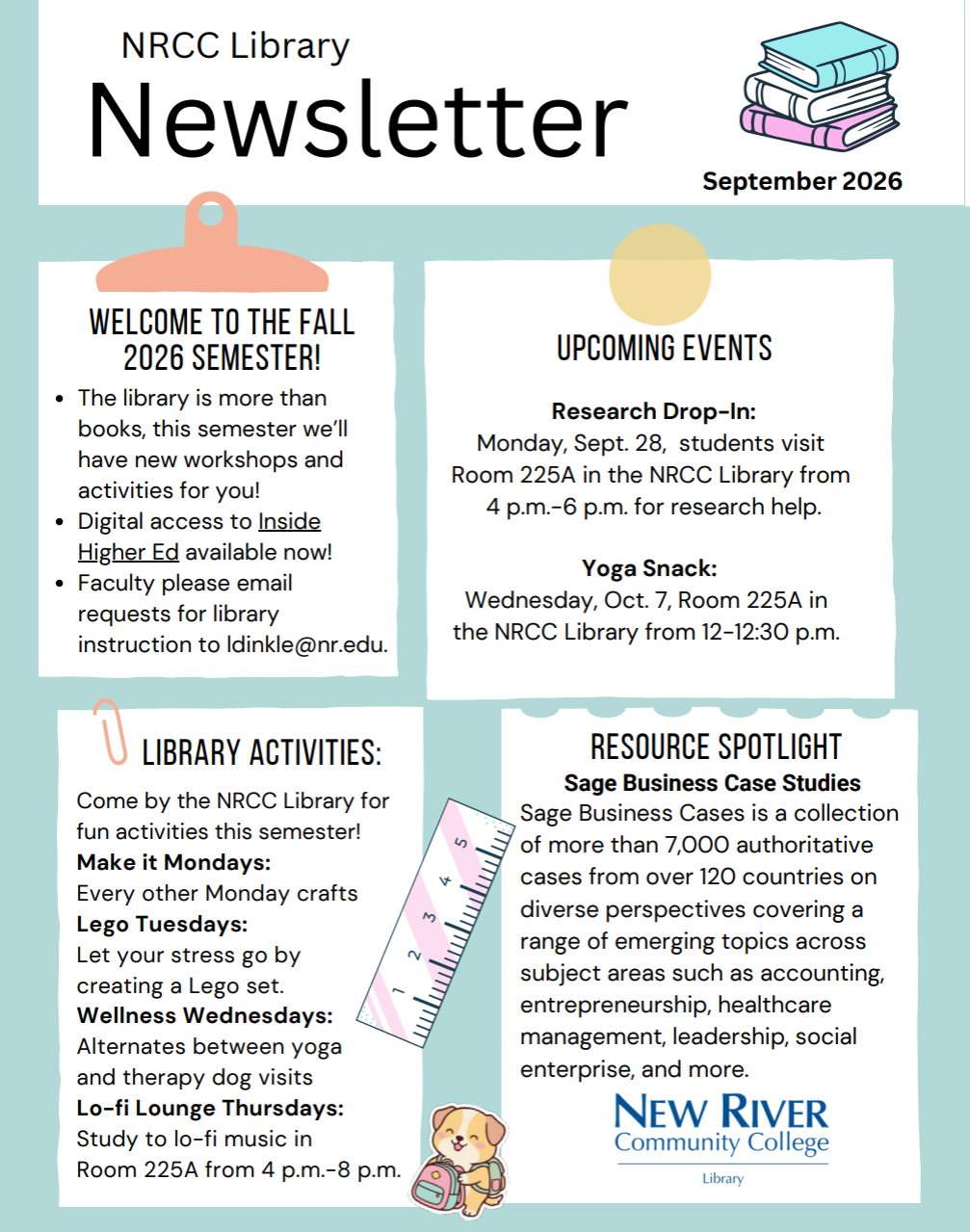 Newsletter for September 2026