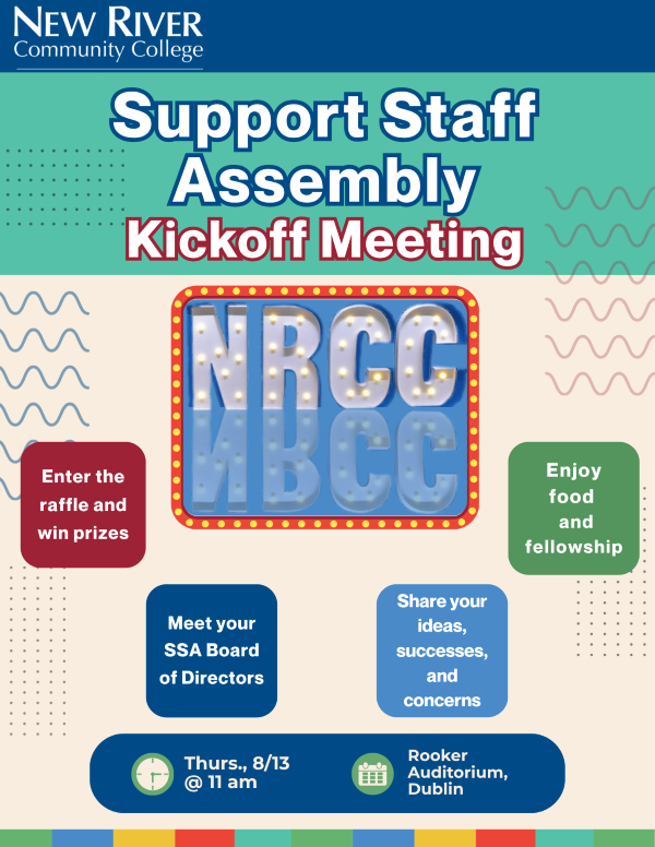 Flyer for first SSA kickoff meeting